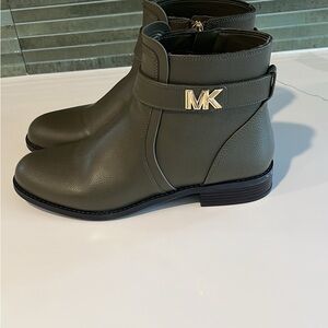 MK Olive Ankle Boots